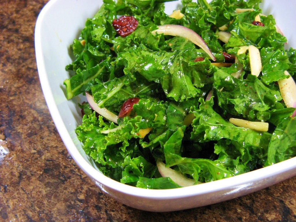 Simple Raw Kale Salad