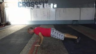 1 Inch Pushup with T Hold