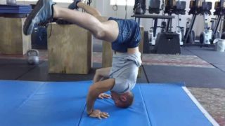 Gymnastics Warmup – Straddle Press to Headstand