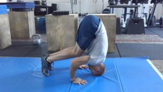 Gymnastics Warmup – Tuck Press to Headstand