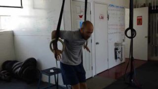 Gymnastics Warmup – Wide Grip Muscle-up Ring Row