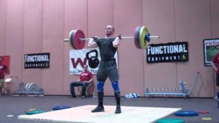 McCoy at the Outlaw Open- Clean and Jerk 144kg…I mean, 316.8lbs