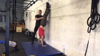 Spotting the Handstand Push Up