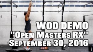 WOD Demo | Open Masters RX