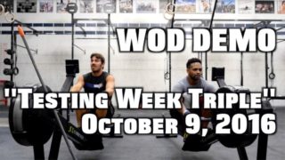 WOD Demo | Testing Week Triple