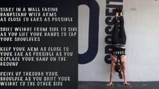 Wall Facing Shoulder Taps – Paradiso Gymnastics