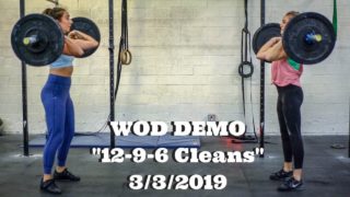 Wod Demo – 12-9-6 Cleans